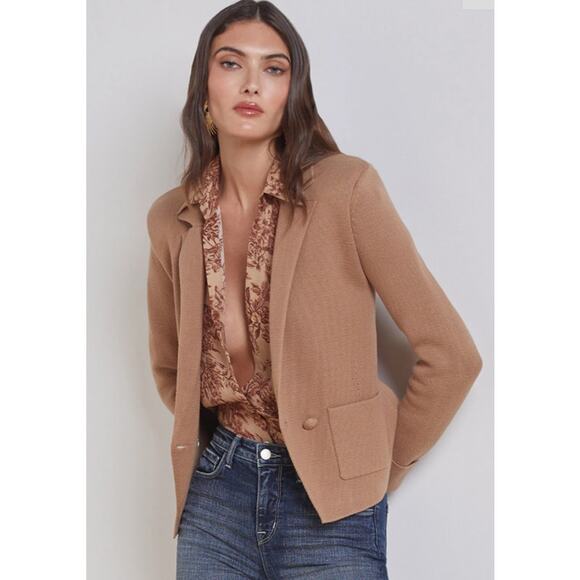 L'AGENCE Lacey Knit Blazer Size XS New with Tags - Picture 1 of 14